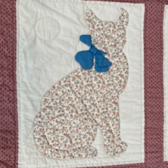 Vintage Cat Quilt hand made - Picture 2 of 8
